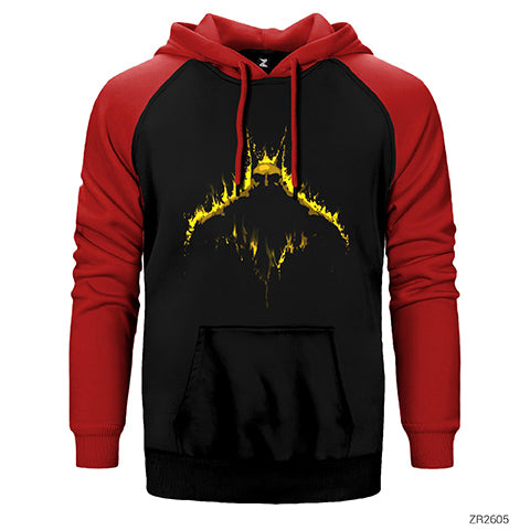 Batman Shadow King Çift Renk Reglan Kol Sweatshirt / Hoodie