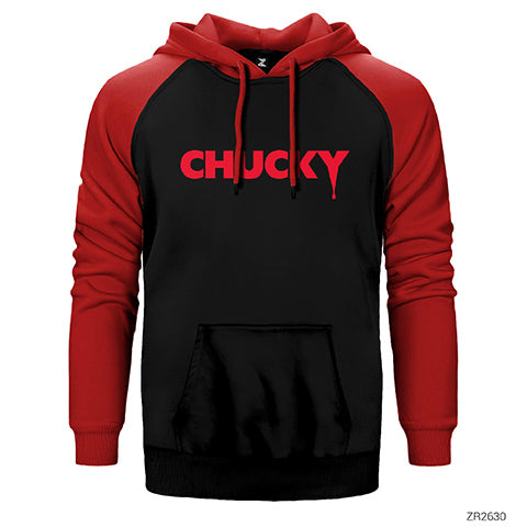 Chucky Logo Çift Renk Reglan Kol Sweatshirt / Hoodie