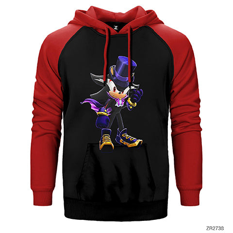 Sonic Wizard Çift Renk Reglan Kol Sweatshirt / Hoodie