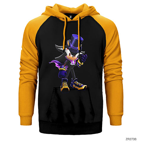 Sonic Wizard Çift Renk Reglan Kol Sweatshirt / Hoodie
