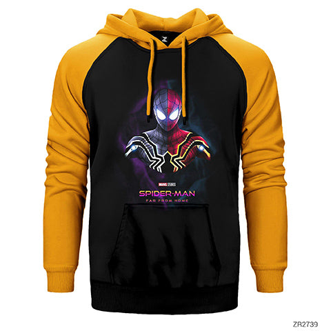 Spiderman Far From Home Çift Renk Reglan Kol Sweatshirt / Hoodie