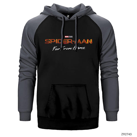 Spiderman Far From Home2 Çift Renk Reglan Kol Sweatshirt / Hoodie