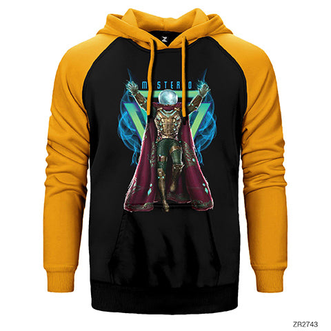 Spiderman Mysterio Çift Renk Reglan Kol Sweatshirt / Hoodie