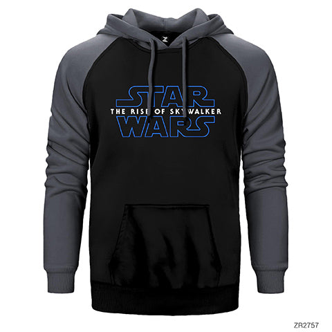 Star Wars The Rise of Skywalker Çift Renk Reglan Kol Sweatshirt / Hoodie