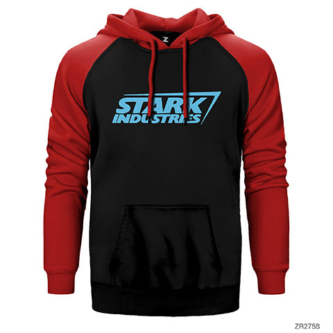 Stark Industries Çift Renk Reglan Kol Sweatshirt / Hoodie