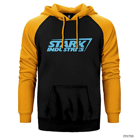 Stark Industries Çift Renk Reglan Kol Sweatshirt / Hoodie