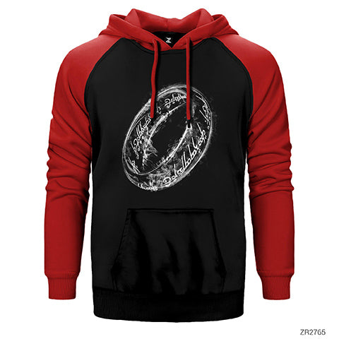 The Lord of the Rings Çift Renk Reglan Kol Sweatshirt / Hoodie