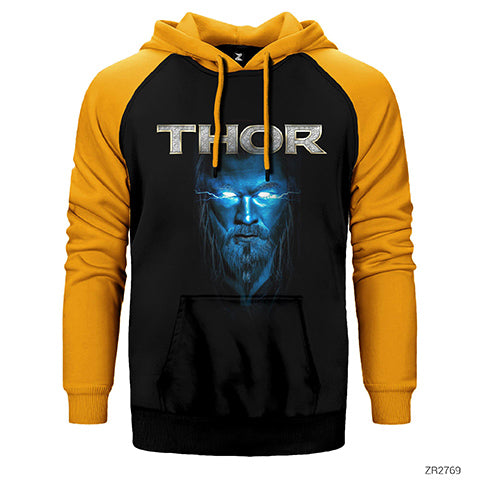 Thor Blue And Gray Çift Renk Reglan Kol Sweatshirt / Hoodie