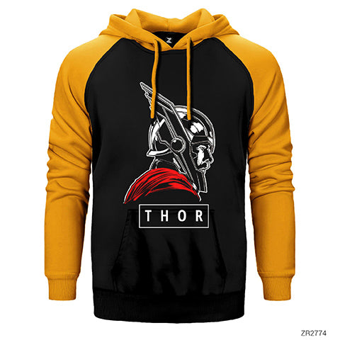 Thor Ragnarok 2 Çift Renk Reglan Kol Sweatshirt / Hoodie