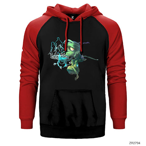 League of Legends Amumu Çift Renk Reglan Kol Sweatshirt / Hoodie