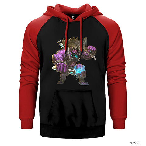 League of Legends Dr Mundo Çift Renk Reglan Kol Sweatshirt / Hoodie