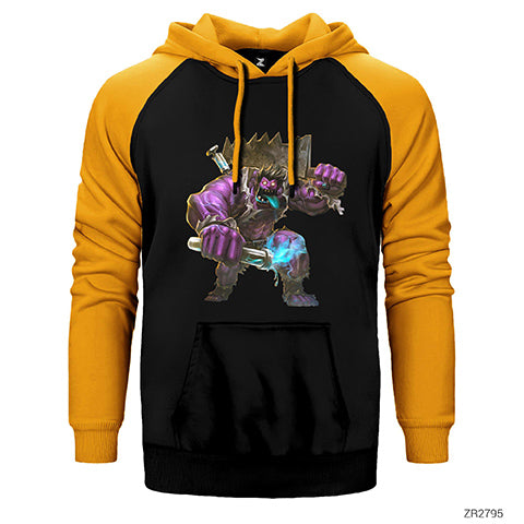 League of Legends Dr Mundo Çift Renk Reglan Kol Sweatshirt / Hoodie