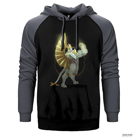 League of Legends Galio Çift Renk Reglan Kol Sweatshirt / Hoodie