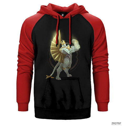 League of Legends Galio Çift Renk Reglan Kol Sweatshirt / Hoodie