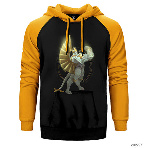 League of Legends Galio Çift Renk Reglan Kol Sweatshirt / Hoodie