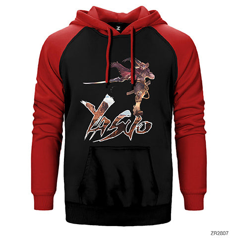 League of Legends Vahşi Batılı Yasuo Çift Renk Reglan Kol Sweatshirt / Hoodie