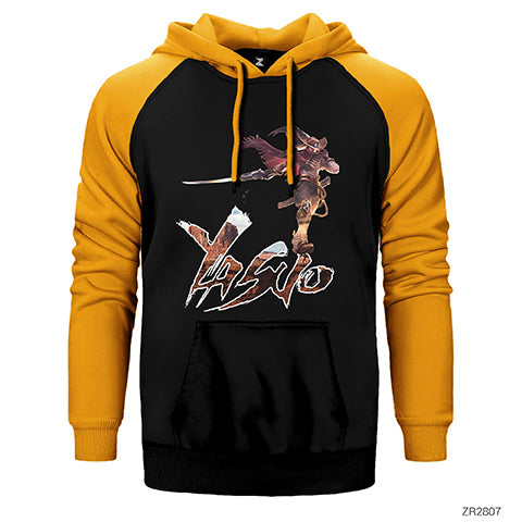 League of Legends Vahşi Batılı Yasuo Çift Renk Reglan Kol Sweatshirt / Hoodie