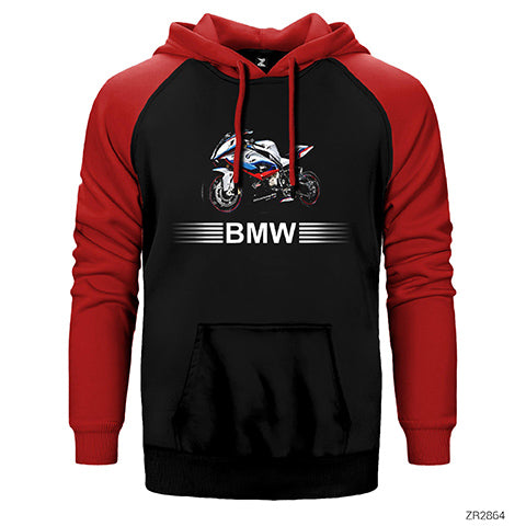 BMW M4 MotoGP Çift Renk Reglan Kol Sweatshirt / Hoodie