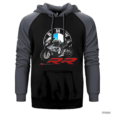 Bmw S1000RR Çift Renk Reglan Kol Sweatshirt / Hoodie