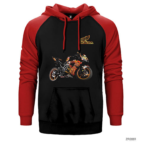 Honda CBR 1000 Çift Renk Reglan Kol Sweatshirt / Hoodie