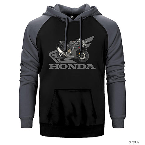 Honda CBR 1000RR Çift Renk Reglan Kol Sweatshirt / Hoodie