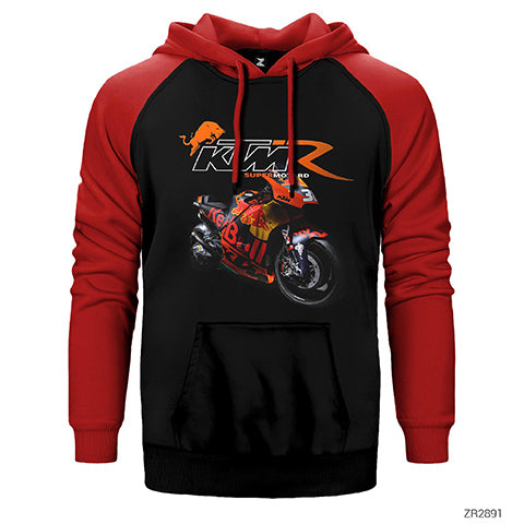 KTM RC16 Çift Renk Reglan Kol Sweatshirt / Hoodie