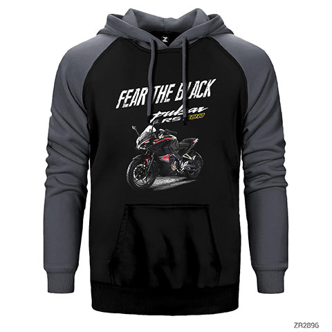 Pulsar RS 200 Fear The Black Çift Renk Reglan Kol Sweatshirt / Hoodie