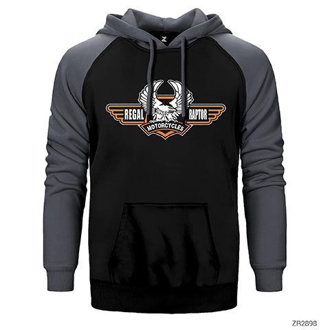 Regal Raptor Çift Renk Reglan Kol Sweatshirt / Hoodie