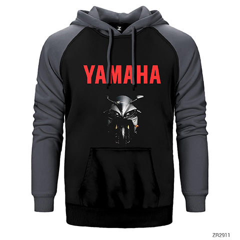 Yamaha Yzf Çift Renk Reglan Kol Sweatshirt / Hoodie