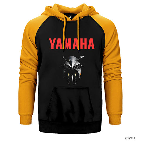 Yamaha Yzf Çift Renk Reglan Kol Sweatshirt / Hoodie