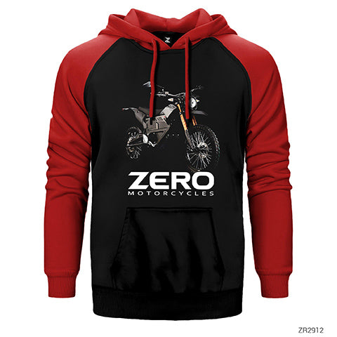 Zero FX Çift Renk Reglan Kol Sweatshirt / Hoodie