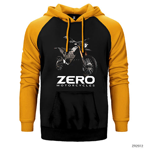 Zero FX Çift Renk Reglan Kol Sweatshirt / Hoodie