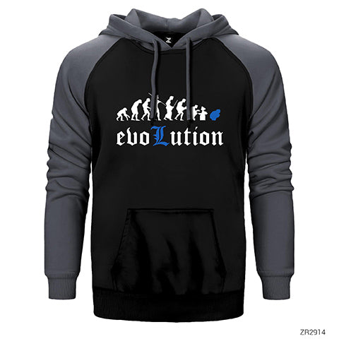 Death Note Evolution Çift Renk Reglan Kol Sweatshirt / Hoodie