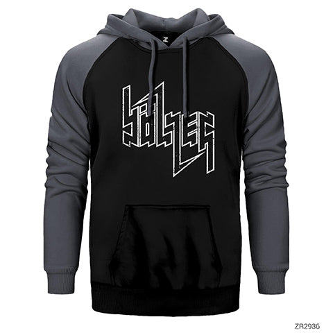 Bolzer Çift Renk Reglan Kol Sweatshirt / Hoodie