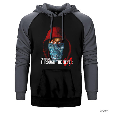 Metallica Trough The Never Çift Renk Reglan Kol Sweatshirt / Hoodie