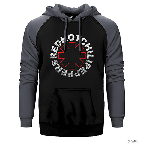 Red Hot Chilipeppers Çift Renk Reglan Kol Sweatshirt / Hoodie