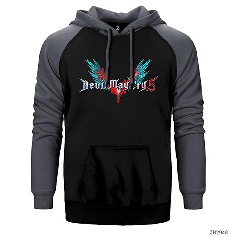 Devil May Cry 5 Çift Renk Reglan Kol Sweatshirt / Hoodie