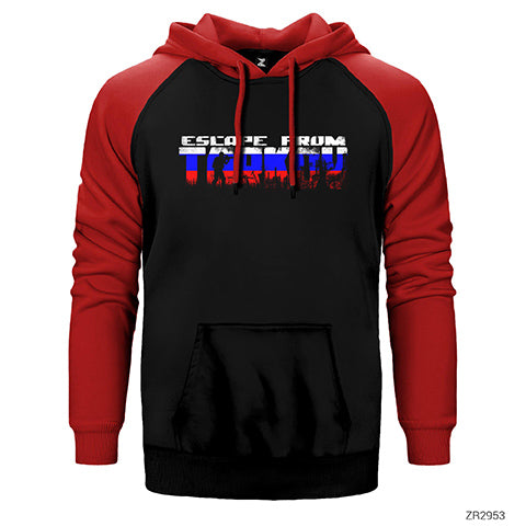 Escape from Tarkov Russia Çift Renk Reglan Kol Sweatshirt / Hoodie