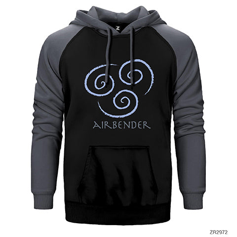 Avatar Air Bender Çift Renk Reglan Kol Sweatshirt / Hoodie