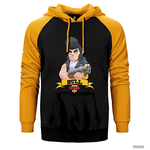 Brawl Stars Bull Çift Renk Reglan Kol Sweatshirt / Hoodie