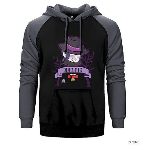 Brawl Stars Mortis Çift Renk Reglan Kol Sweatshirt / Hoodie