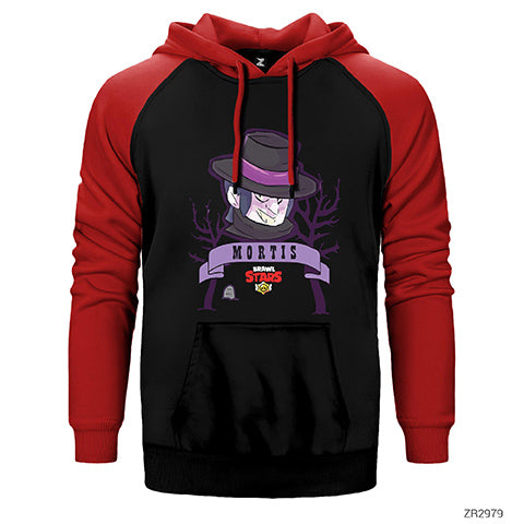 Brawl Stars Mortis Çift Renk Reglan Kol Sweatshirt / Hoodie