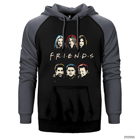 Friends Hope Çift Renk Reglan Kol Sweatshirt / Hoodie
