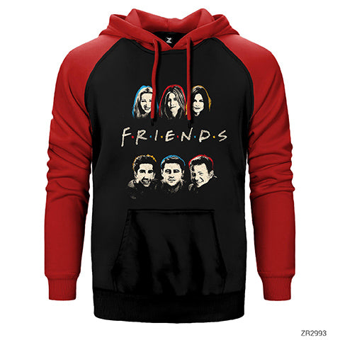 Friends Hope Çift Renk Reglan Kol Sweatshirt / Hoodie