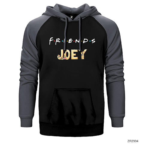 Friends Joey Çift Renk Reglan Kol Sweatshirt / Hoodie