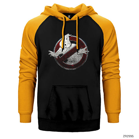 Ghostbuster Splash Çift Renk Reglan Kol Sweatshirt / Hoodie