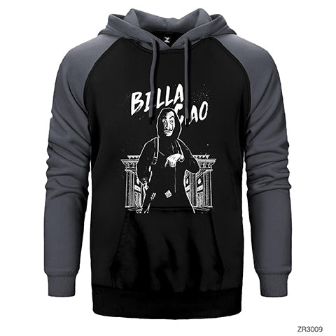 La Casa de Papel Bella Çift Renk Reglan Kol Sweatshirt / Hoodie