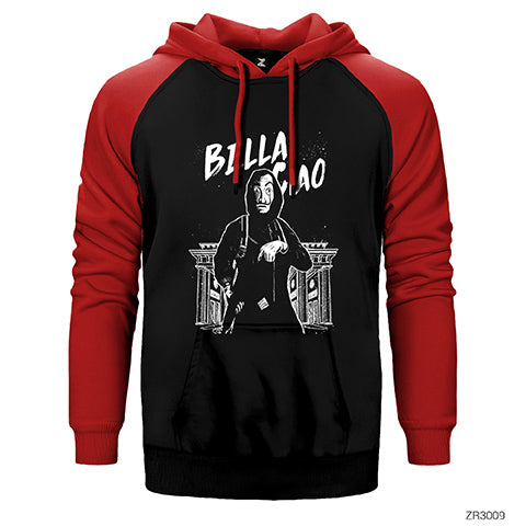 La Casa de Papel Bella Çift Renk Reglan Kol Sweatshirt / Hoodie