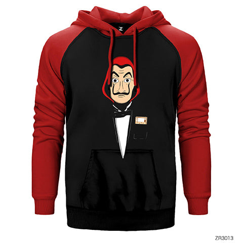 La Casa de Papel Suite Çift Renk Reglan Kol Sweatshirt / Hoodie