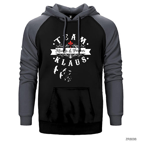 Team Klaus Çift Renk Reglan Kol Sweatshirt / Hoodie